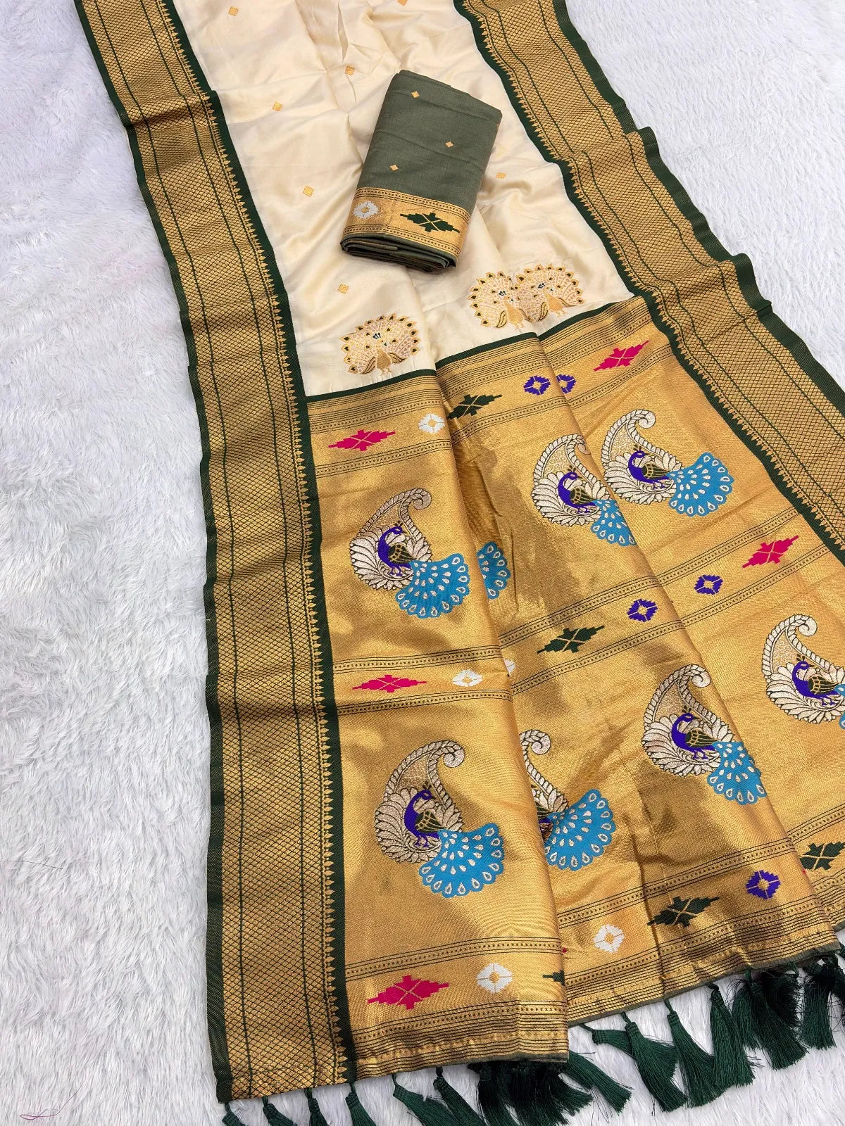 Premium Mayurika Paithani Silk Woven Saree