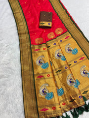 Premium Mayurika Paithani Silk Woven Saree