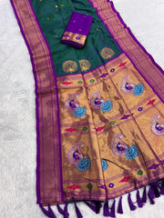 Premium Mayurika Paithani Silk Woven Saree