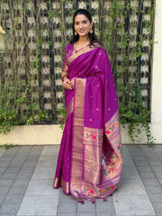 Pichwai Paithani Silk Saree – Royal Heritage Collection