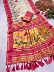 Designer Lotus Weaving Pichwai Paithani Saree