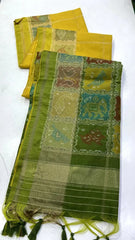 Pure Khadi Raw Silk Weaving Patola Saree