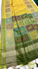 Pure Khadi Raw Silk Weaving Patola Saree