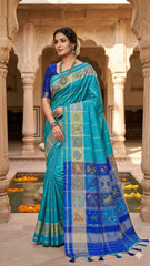 Pure Khadi Raw Silk Weaving Patola Saree