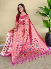 Pure Silk Kanchipuram Full Weaving Wedding Special Paithani Saree
