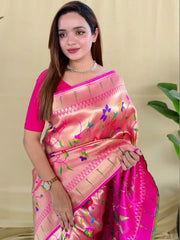 Pure Silk Kanchipuram Full Weaving Wedding Special Paithani Saree