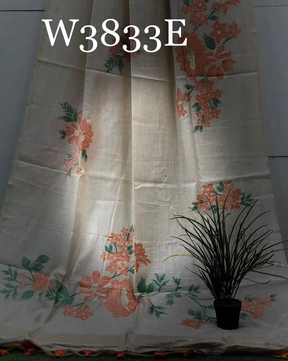 Soft Muga Silk Floral Saree