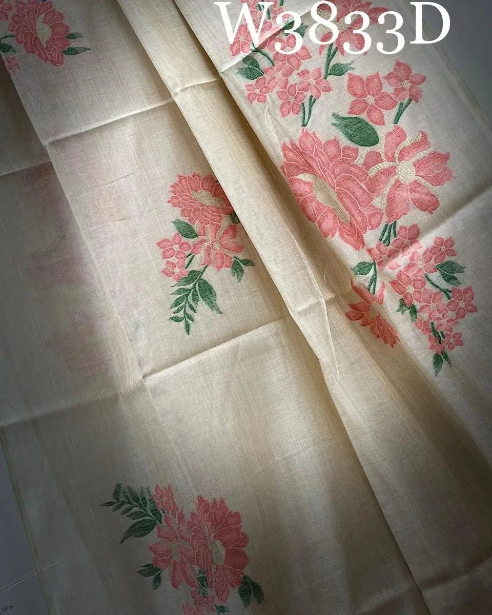 Soft Muga Silk Floral Saree