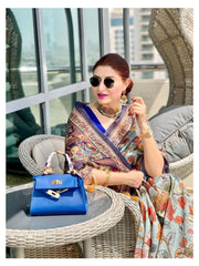 Kalamkari Digital Printed Cotton Saree