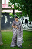 Soft Dhanwari Cotton Digital Block Printed Saree