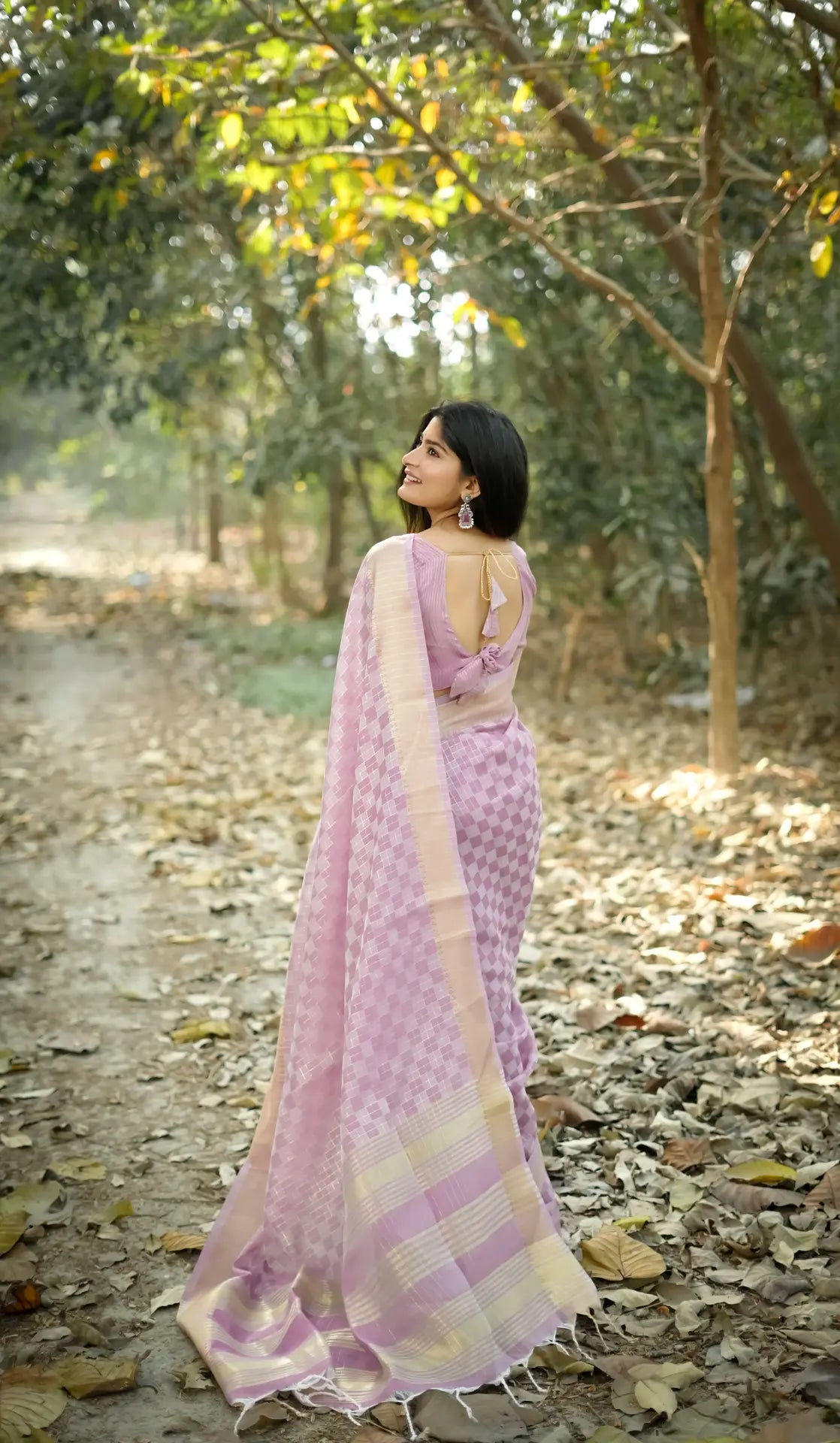 Soft Kalyani Silk Checks Box Pattern Saree