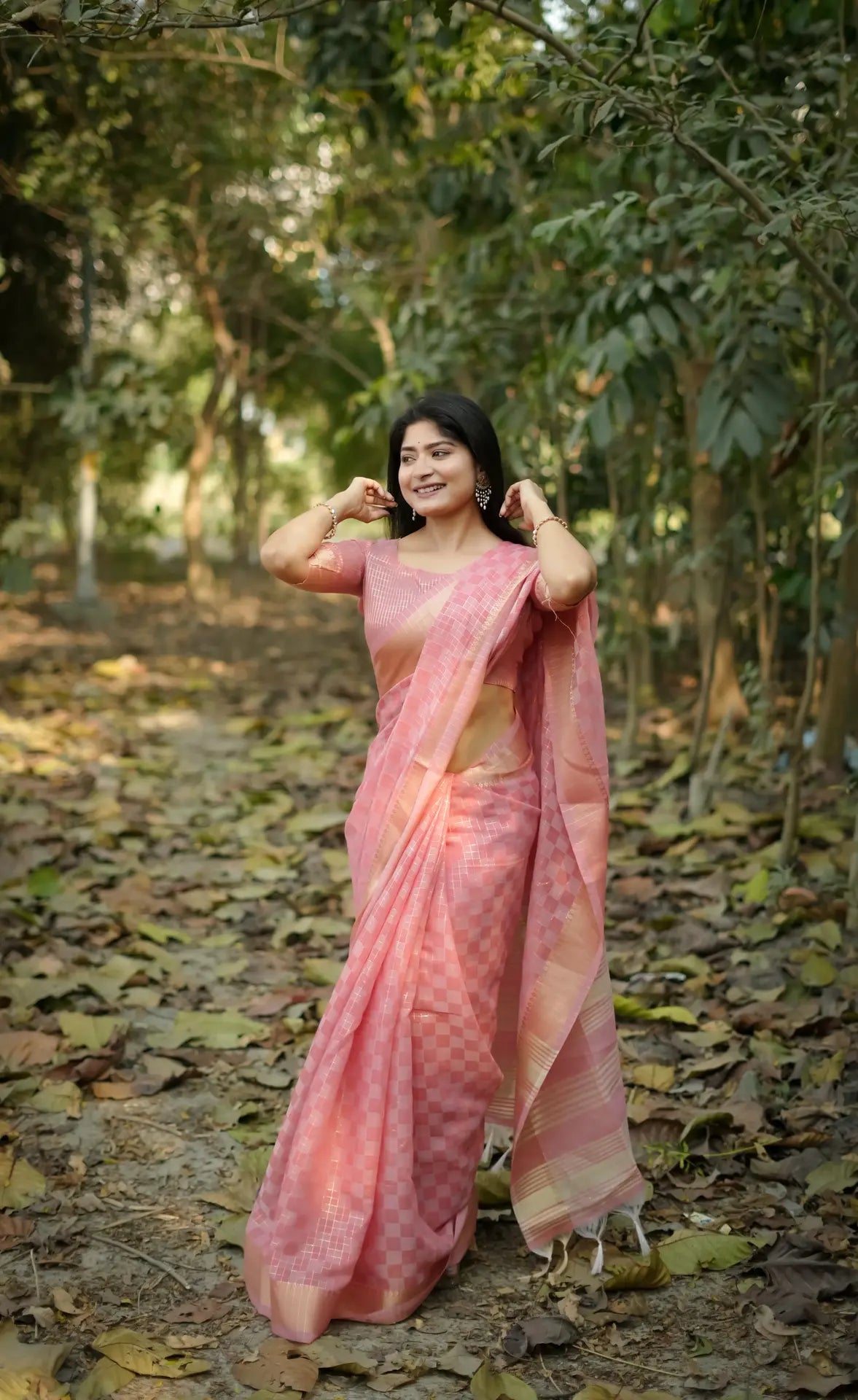 Soft Kalyani Silk Checks Box Pattern Saree