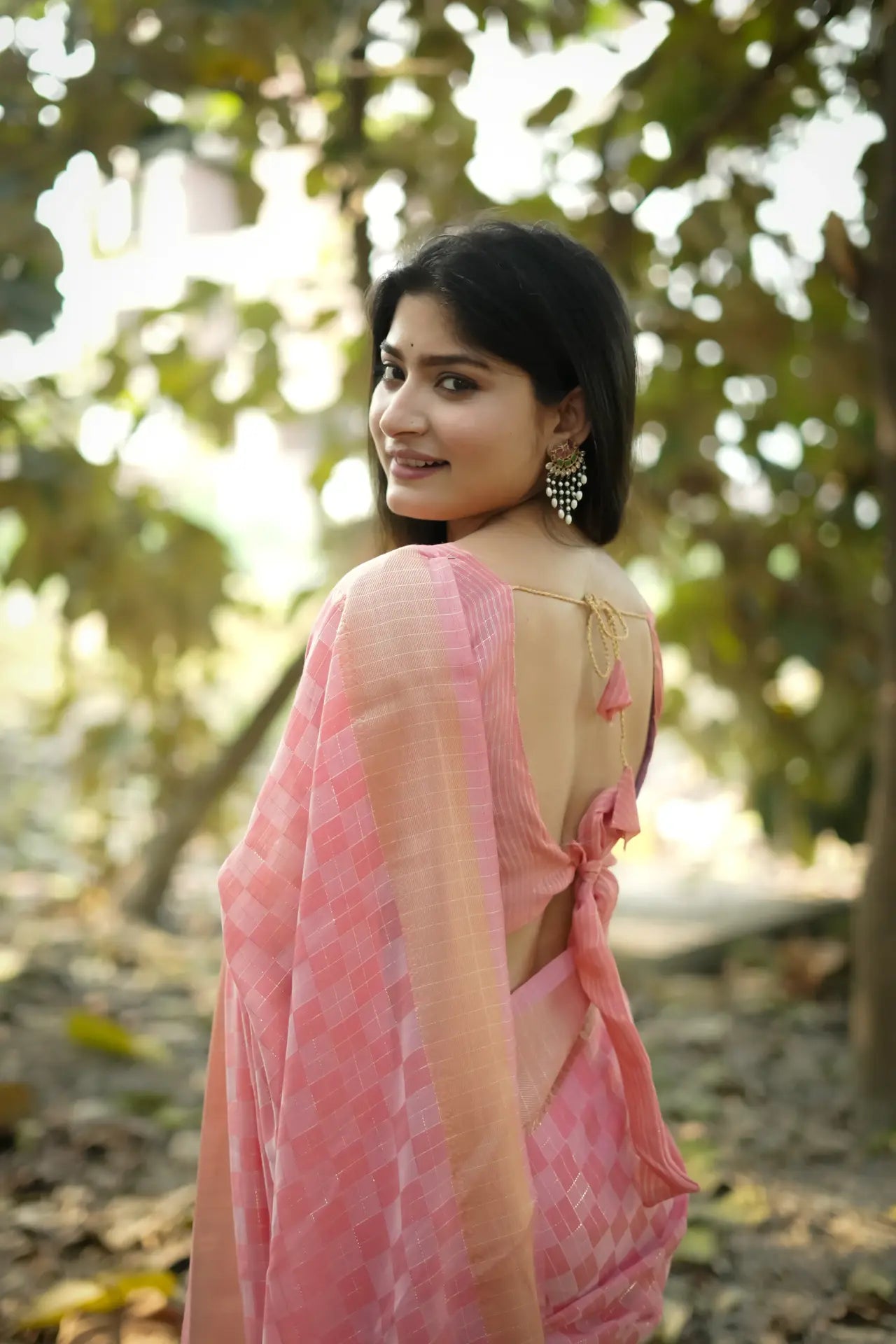Soft Kalyani Silk Checks Box Pattern Saree
