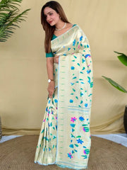 Pure Silk Kanchipuram Full Weaving Wedding Special Paithani Saree