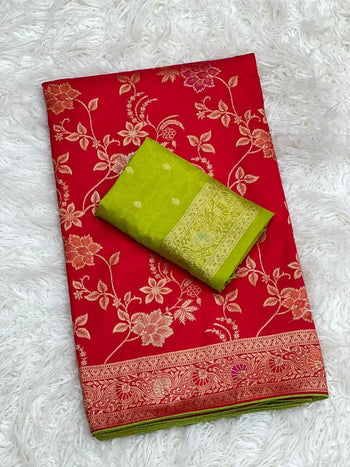 Dola Silk Banarasi Jaal Premium Saree