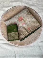 Dola Silk Rich Flowery Banarasi Saree
