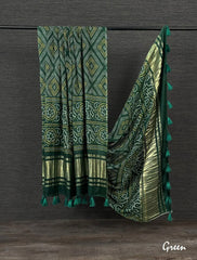 Pure Gaji Silk Bandhani Dupatta Collection
