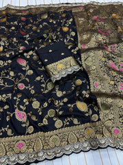 Dola SIlk Designer Banarasi Saree