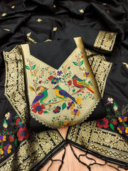 AE-021 – Multicolor Bird Motif Paithani Suit Set