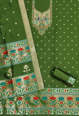 AE-004 – Soft Silk Unstitched Paithani Suits
