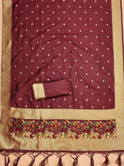 AE-010 – Premium Zari Bird Design Paithani Suit