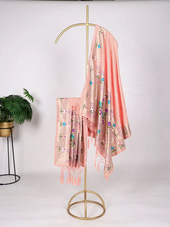 Soft Jacquard Weaving Paithani Dupattas