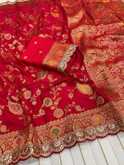 Dola SIlk Designer Banarasi Saree