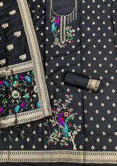AE-018 – Peacock Motif Paithani Dress Material Set