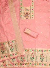 AE-015 – Royal Elephant Paithani Unstitched Suit