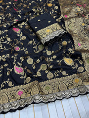 Dola SIlk Designer Banarasi Saree