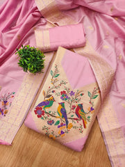 AE-021 – Multicolor Bird Motif Paithani Suit Set