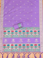 AE-004 – Soft Silk Unstitched Paithani Suits
