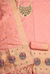 AE-012 – Royal Peacock Garden Paithani Silk Suit Set