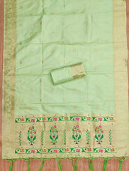 AE-015 – Royal Elephant Paithani Unstitched Suit