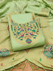 AE-012 – Royal Peacock Garden Paithani Silk Suit Set