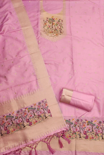 AE-010 – Premium Zari Bird Design Paithani Suit
