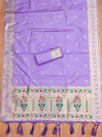 AE-015 – Royal Elephant Paithani Unstitched Suit