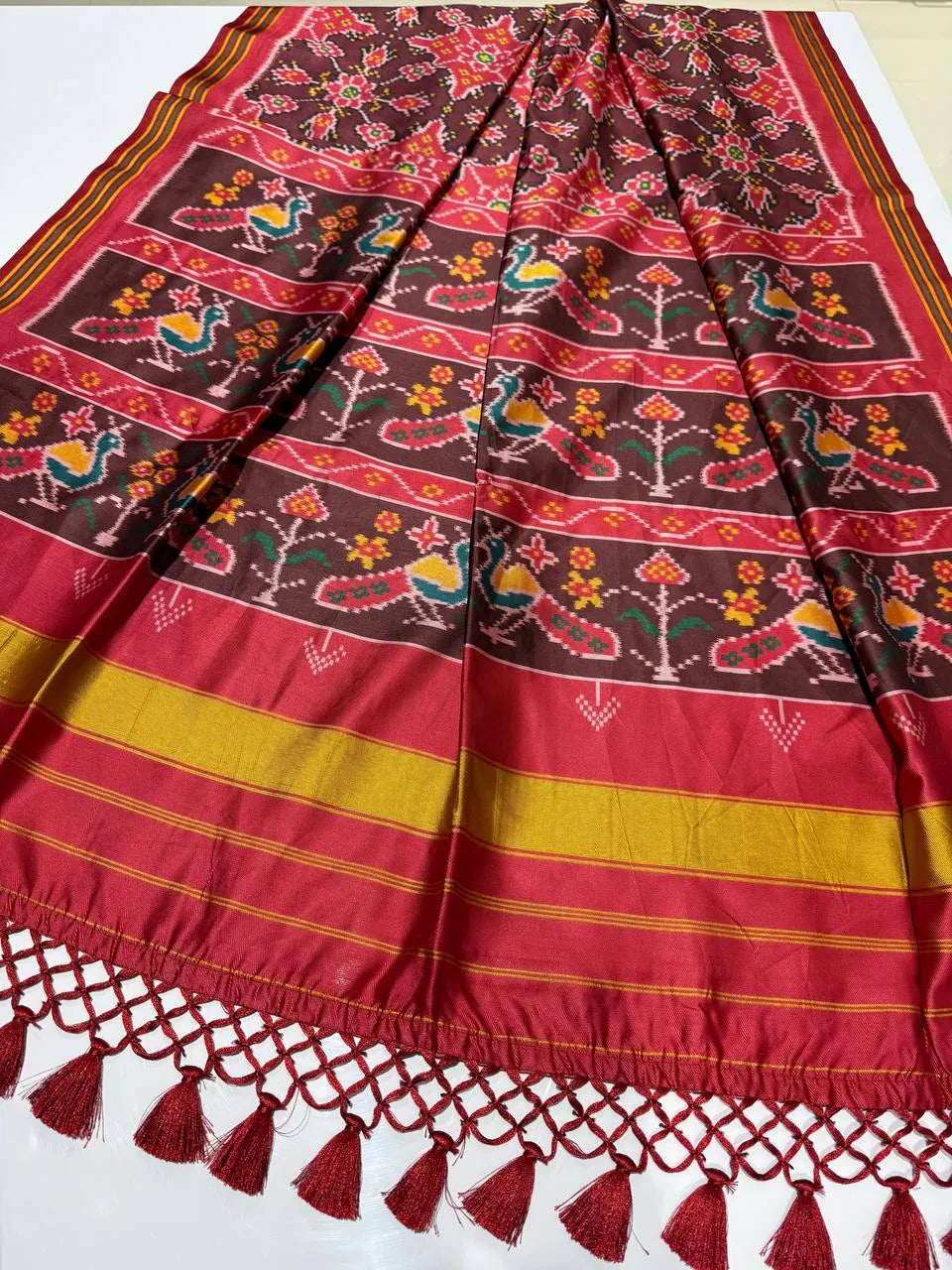Designer Printed Patola Sarees