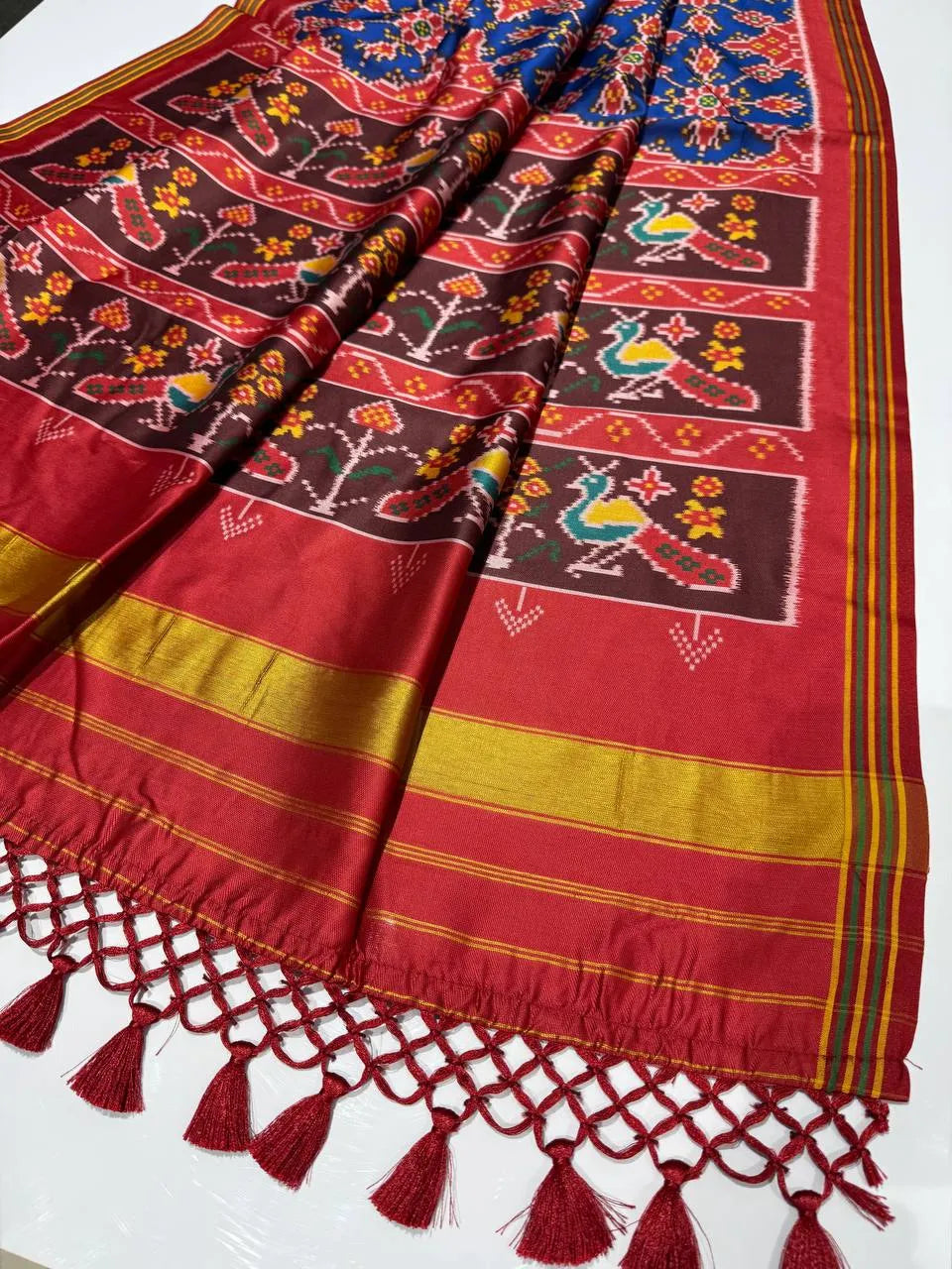 Designer Printed Patola Sarees