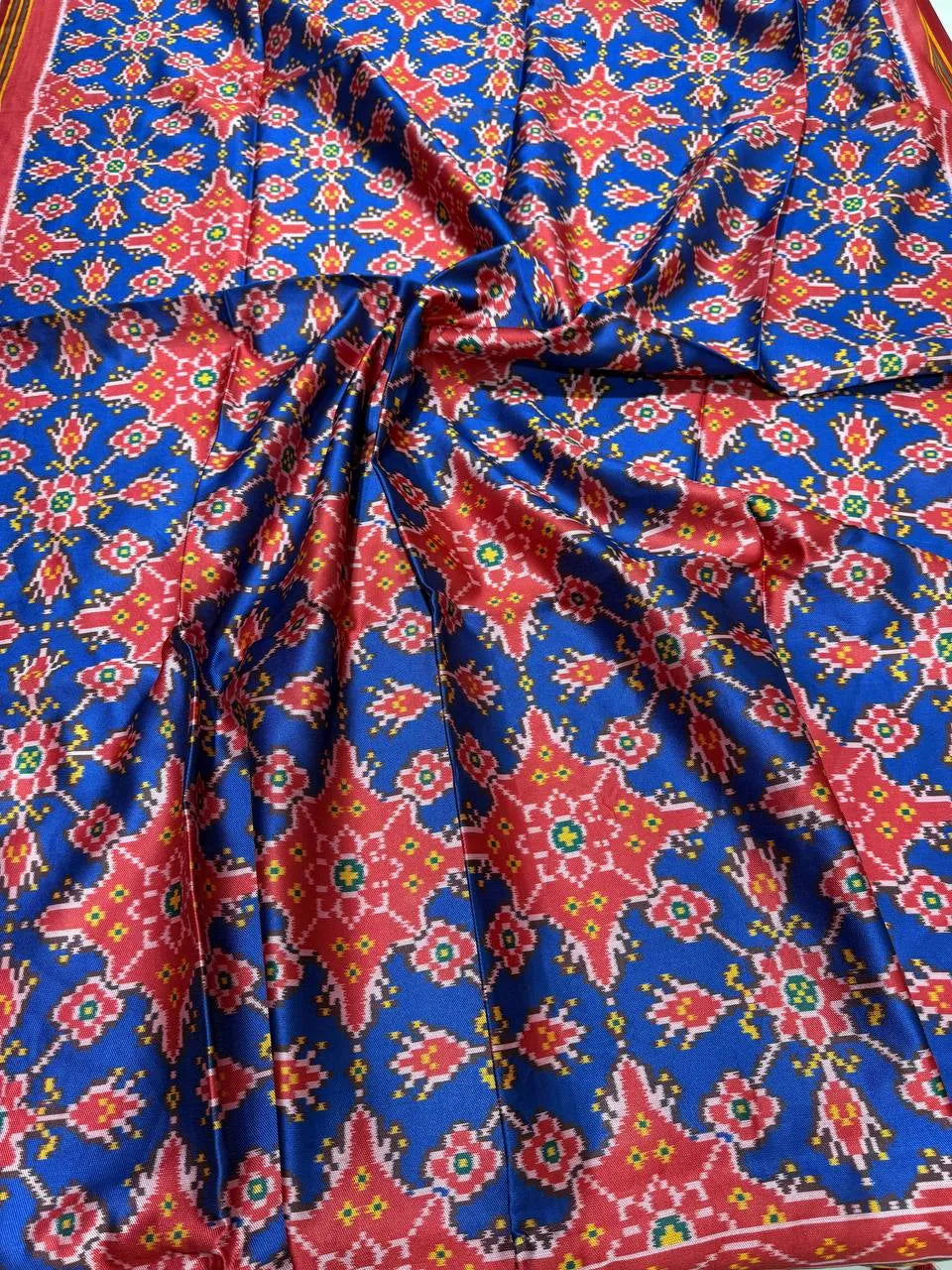 Designer Printed Patola Sarees