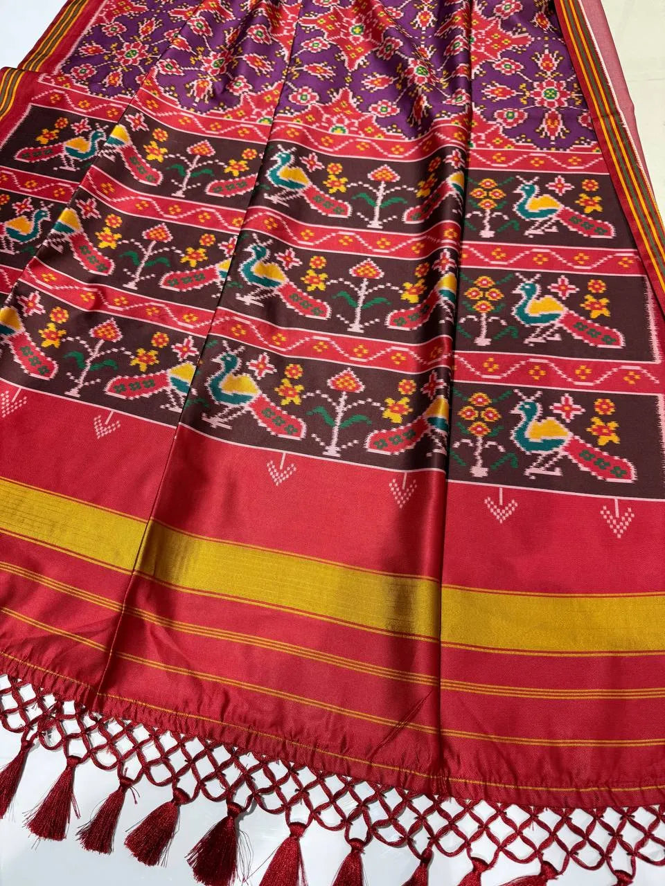 Designer Printed Patola Sarees