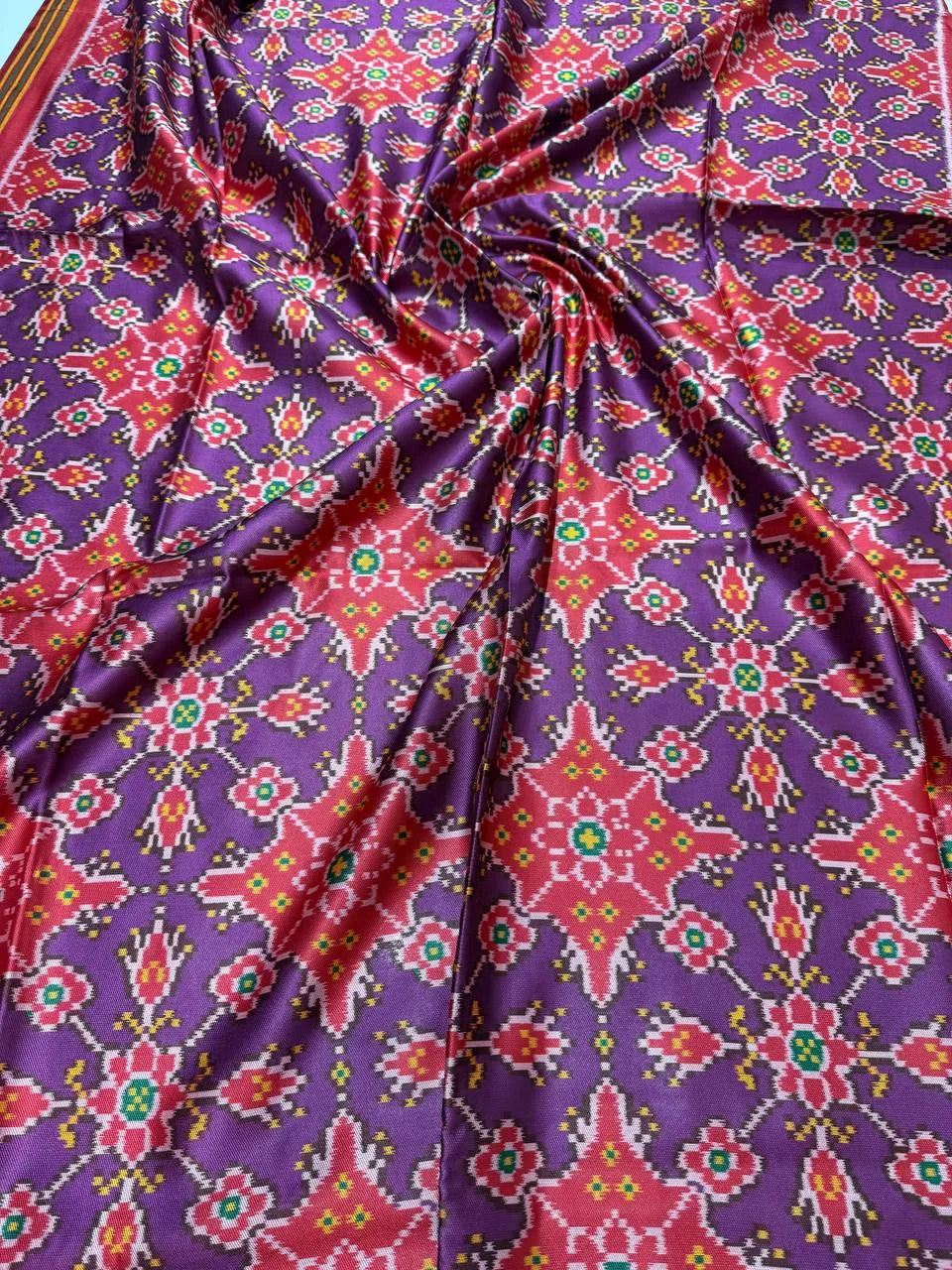 Designer Printed Patola Sarees