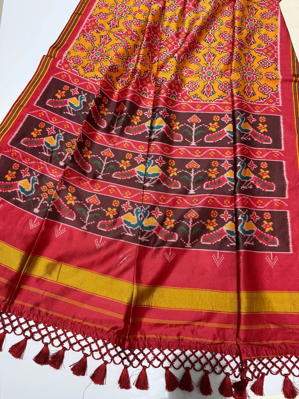 Designer Printed Patola Sarees