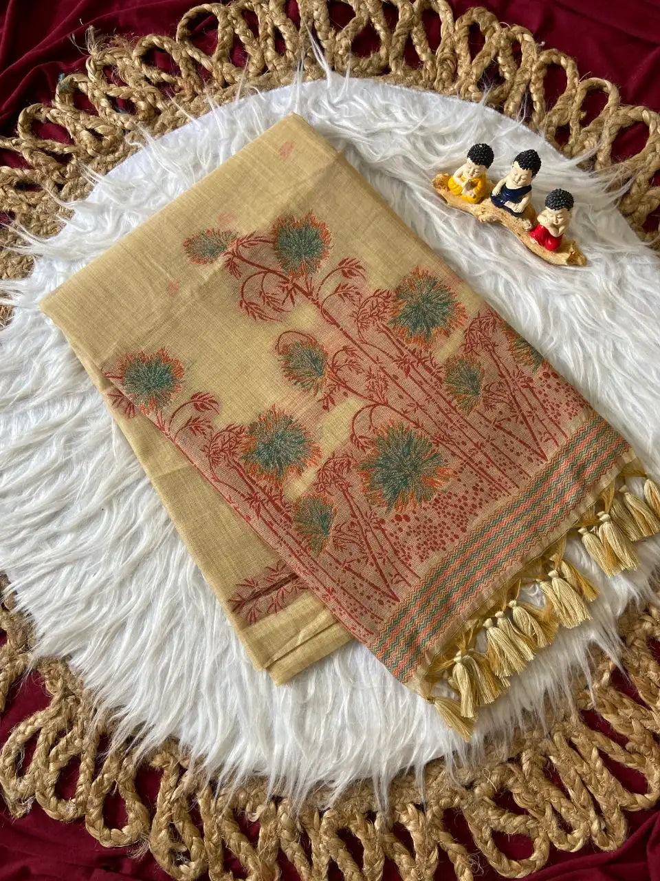 Premium Soft Muga Cotton Saree