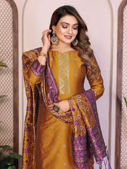 AE-19A – Unstitched Patola Soft Silk 3 Piece Suits