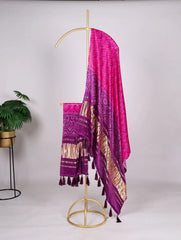 Pure Bandhej Gaji Silk Dupatta Collection