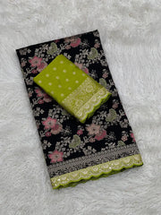 Dola Silk Zari Pallu woven Banarasi Saree