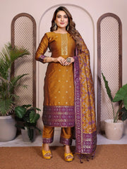 AE-19A – Unstitched Patola Soft Silk 3 Piece Suits