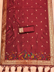 AE-021 – Multicolor Bird Motif Paithani Suit Set