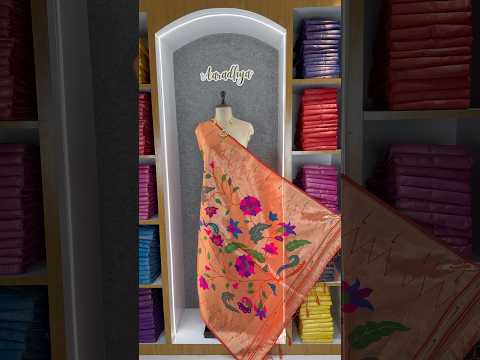 Dupatta - Pure Zari Floral Multicolor Weaving Paithani Dupatta